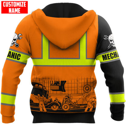 Tmarc Tee Personalized Name Mechanic 3D All Over Printed Unisex Shirts Safety