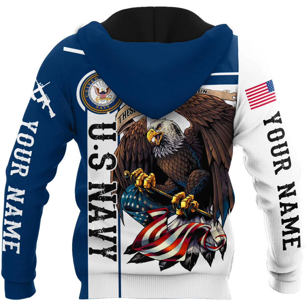 Custom name US Navy Veteran 3d printed shirts Proud Military
