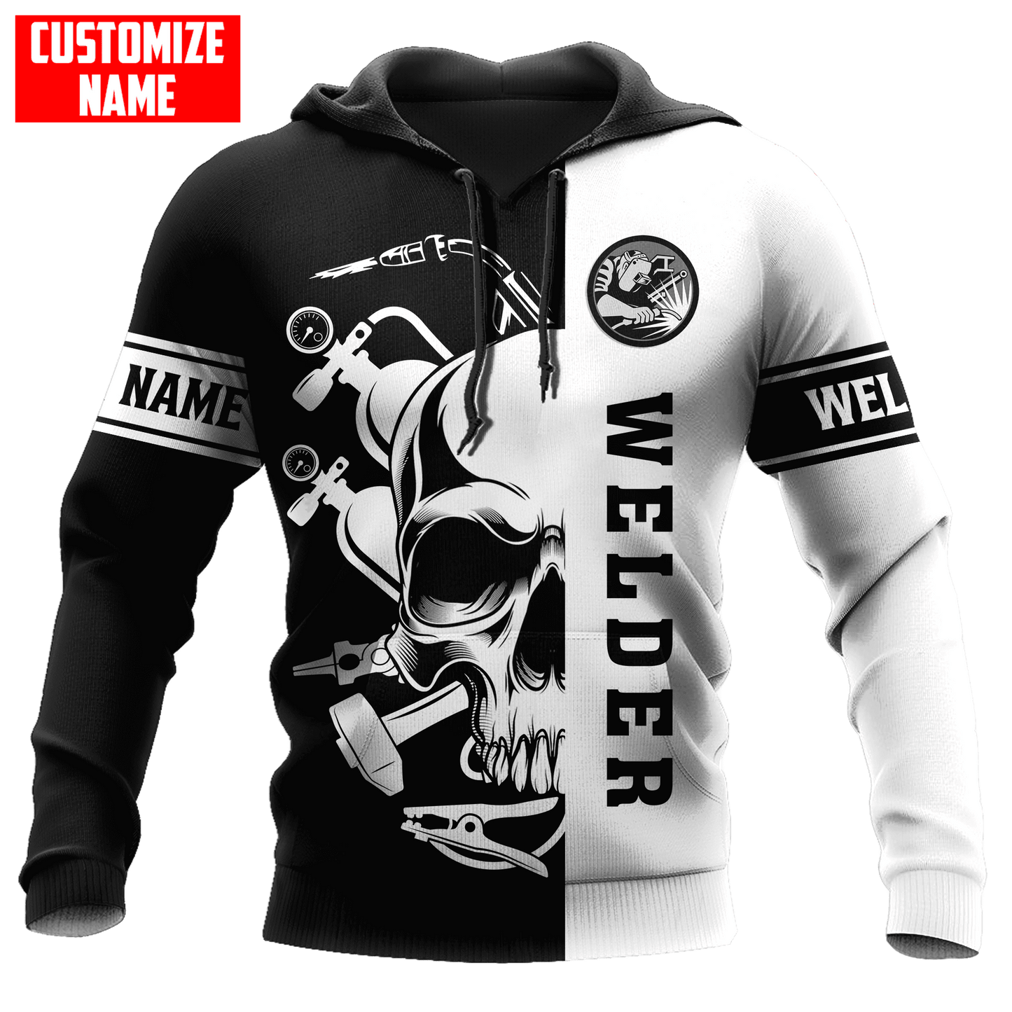Tmarc Tee Personalized Welder Apparel Skull Welding