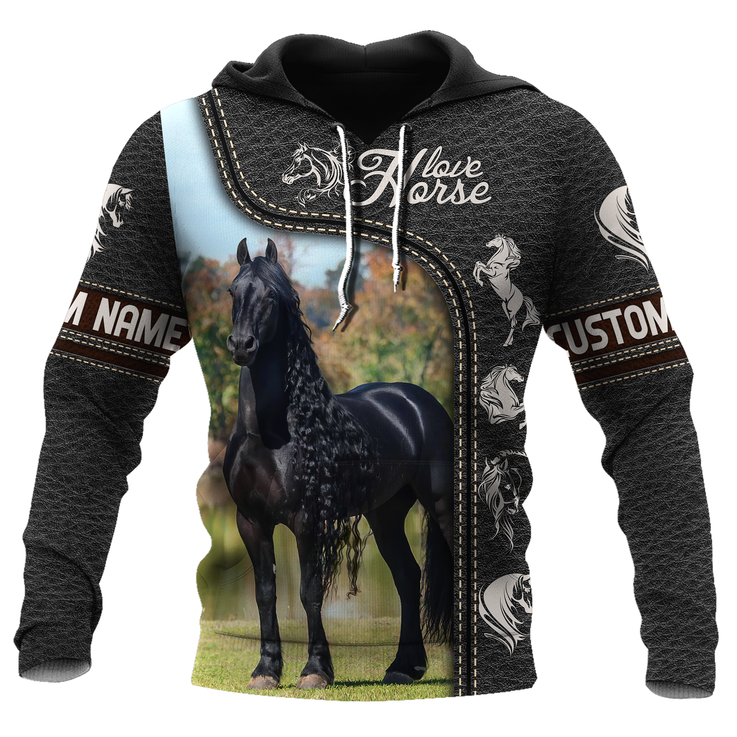 Personalized Name Premium Horse 3D All Over Printed Unisex Shirts CB