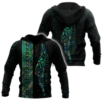 Maori Silver Fern Paua Shell 3D All Over Printed Unisex Shirts