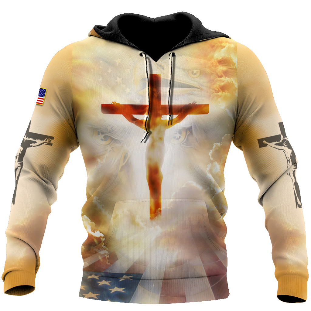 Jesus Christ on the Cross 3D All Over Printed Shirts
