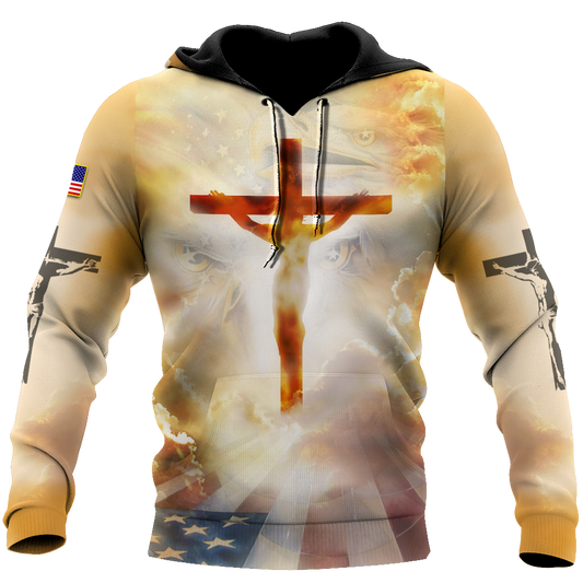 Jesus Christ on the Cross 3D All Over Printed Shirts
