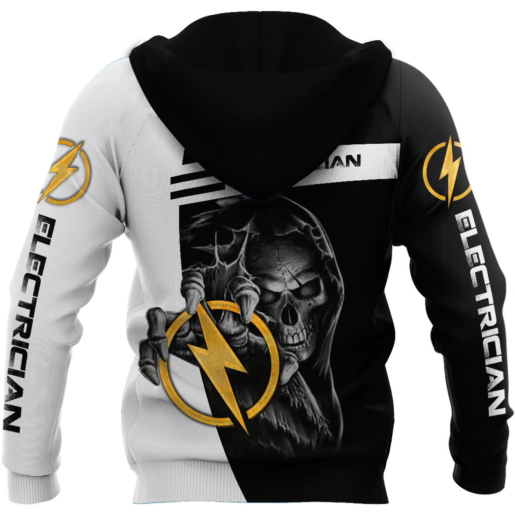 Premium Skull Electrician All Over Printed Shirts For Men And Women MEI