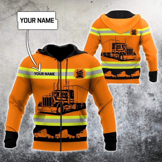 Customize Name Trucker 3D All Over Printed Unisex Shirts