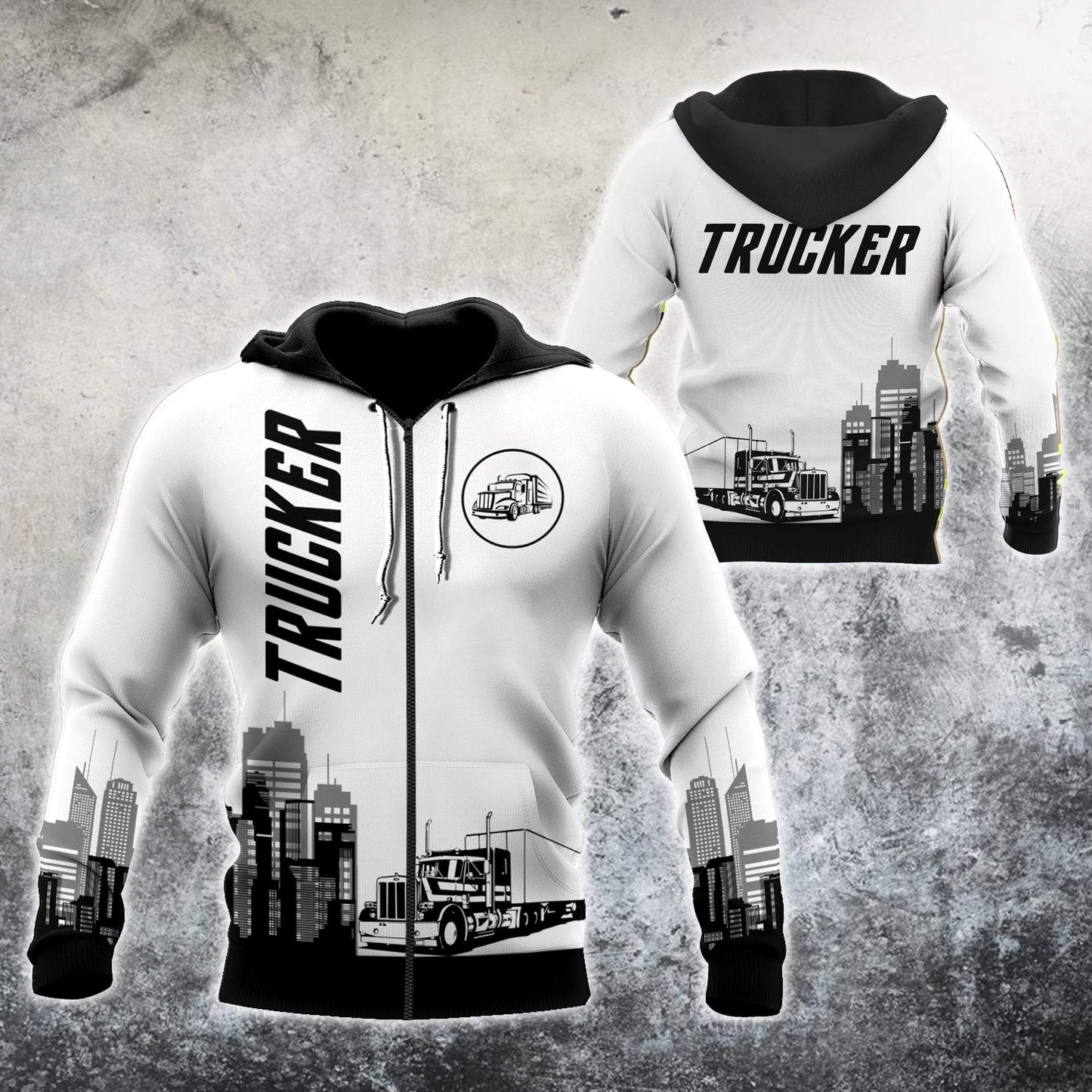 Trucker 3D All Over Printed Shirts For Men and Women