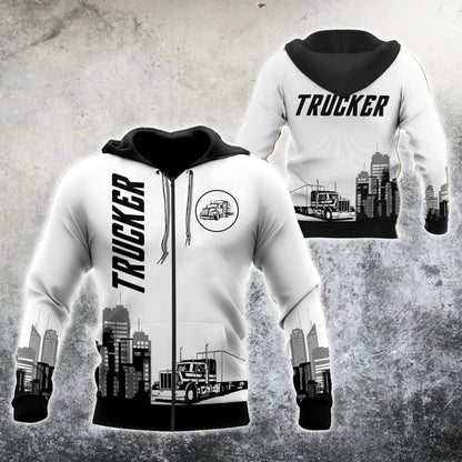 Trucker 3D All Over Printed Shirts For Men and Women