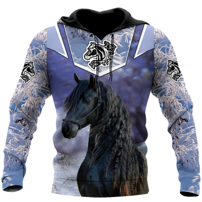 Beautiful Friesian Horse 3D All Over Printed Unisex Shirts MH23122004CL