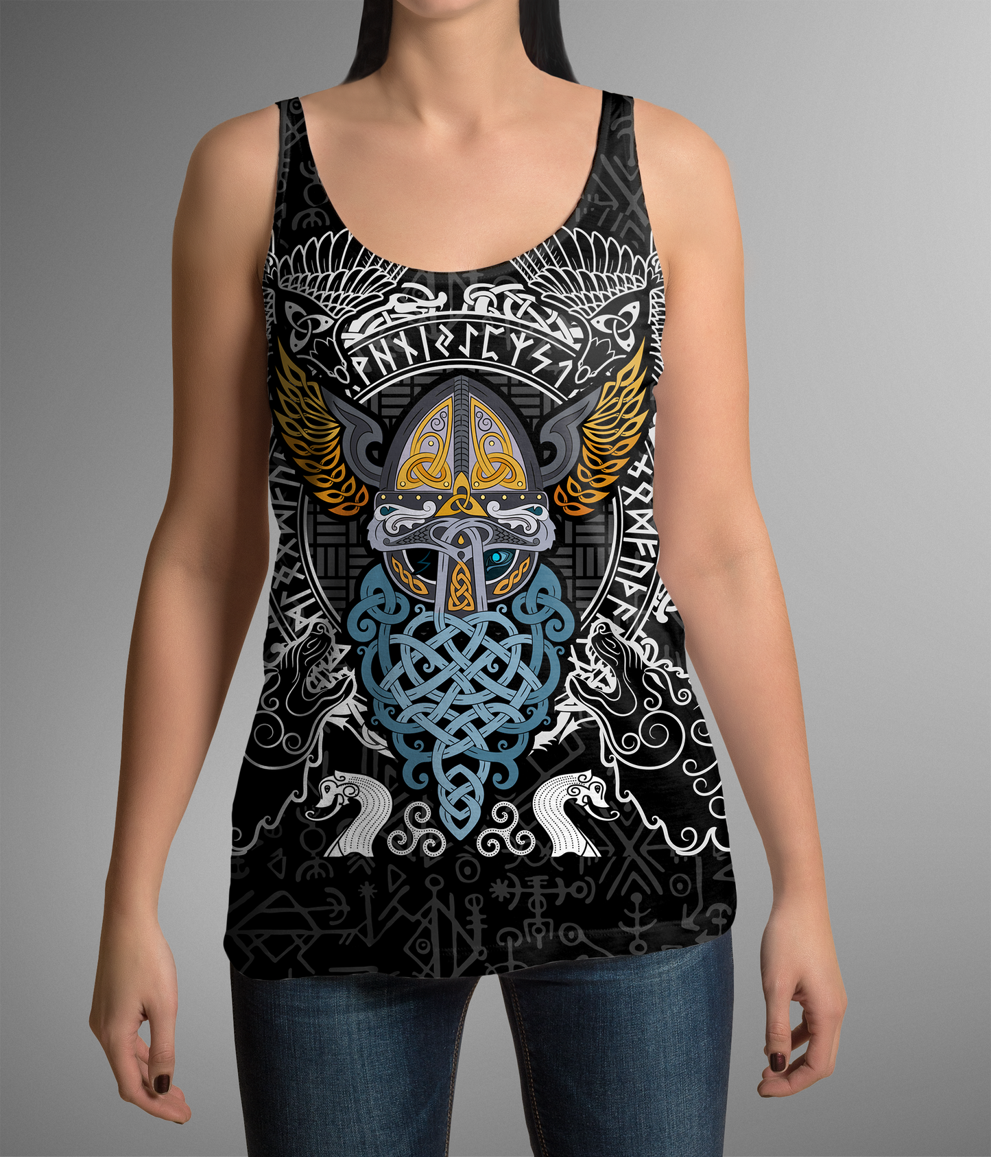 Viking Odin - Wotan Pullover Hoodie A0 - Amaze Style™-ALL OVER PRINT HOODIES