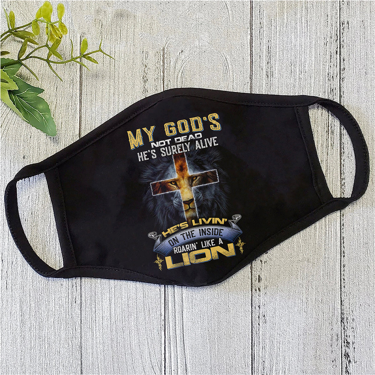 Lion Jesus Face Mask TP