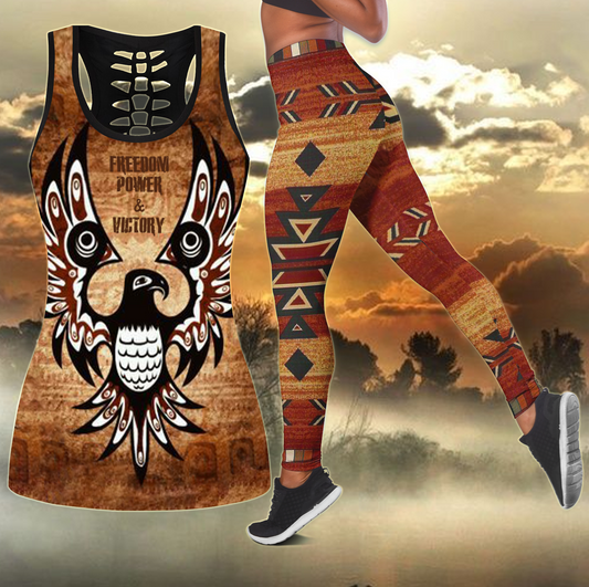 Freedom Power and Victory Combo Legging + Tank by SUN AM140402 - Amaze Style™-Apparel