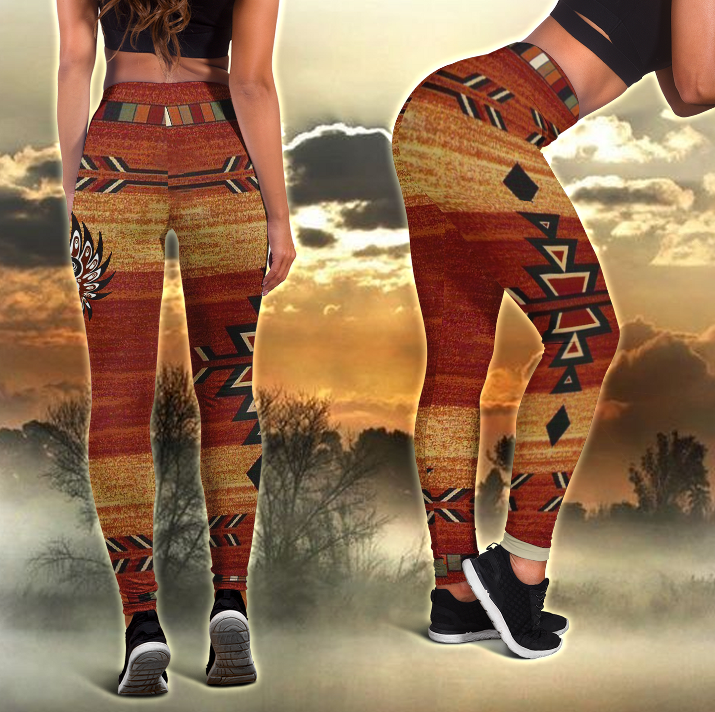 Freedom Power and Victory Combo Legging + Tank by SUN AM140403 - Amaze Style™-Apparel