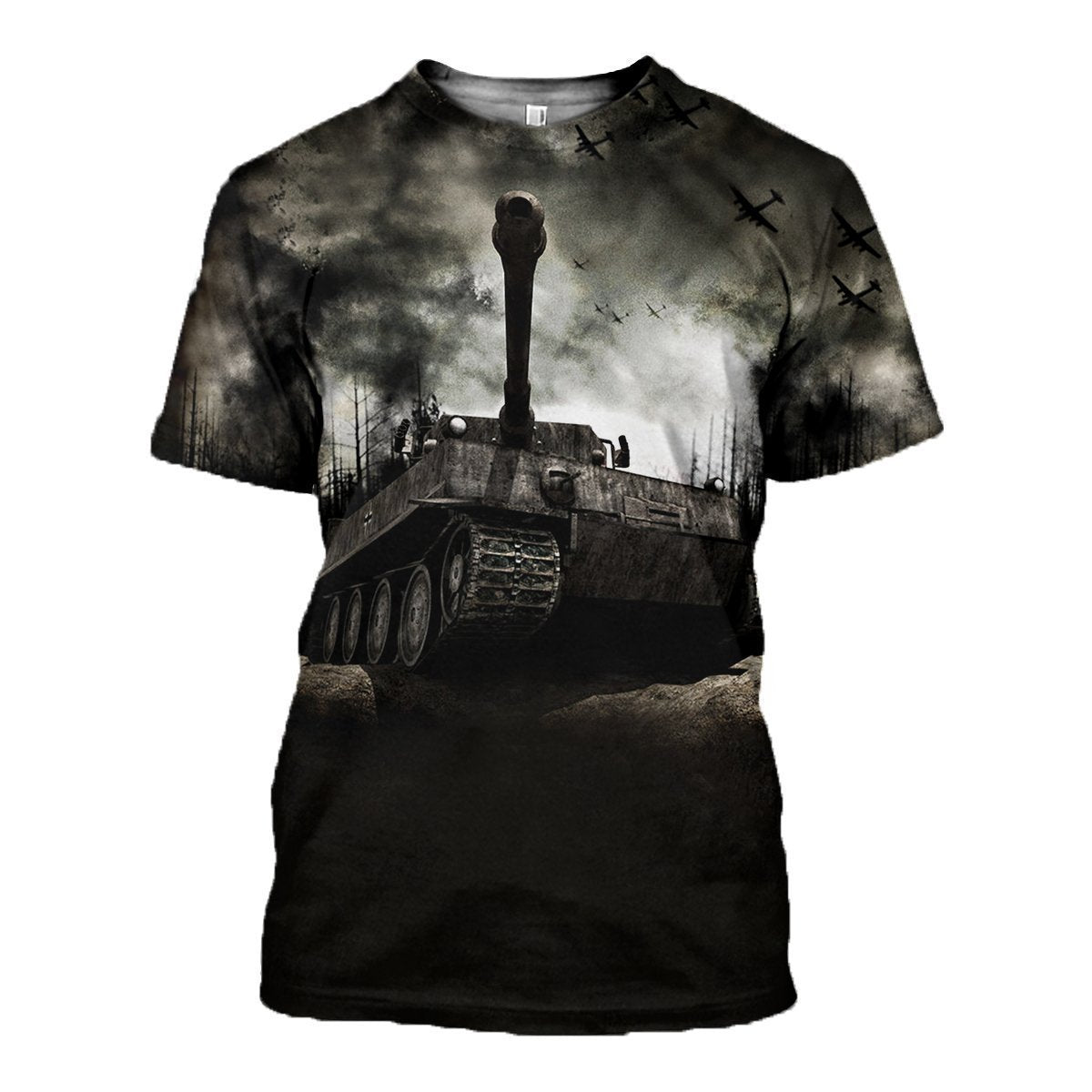 3D All Over Printed Tiger tank T-shirt Hoodie - Amaze Style™-Apparel