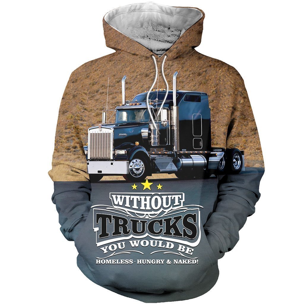 3D All Over Printed Black Truck Shirts And Shorts - Amaze Style™-Apparel