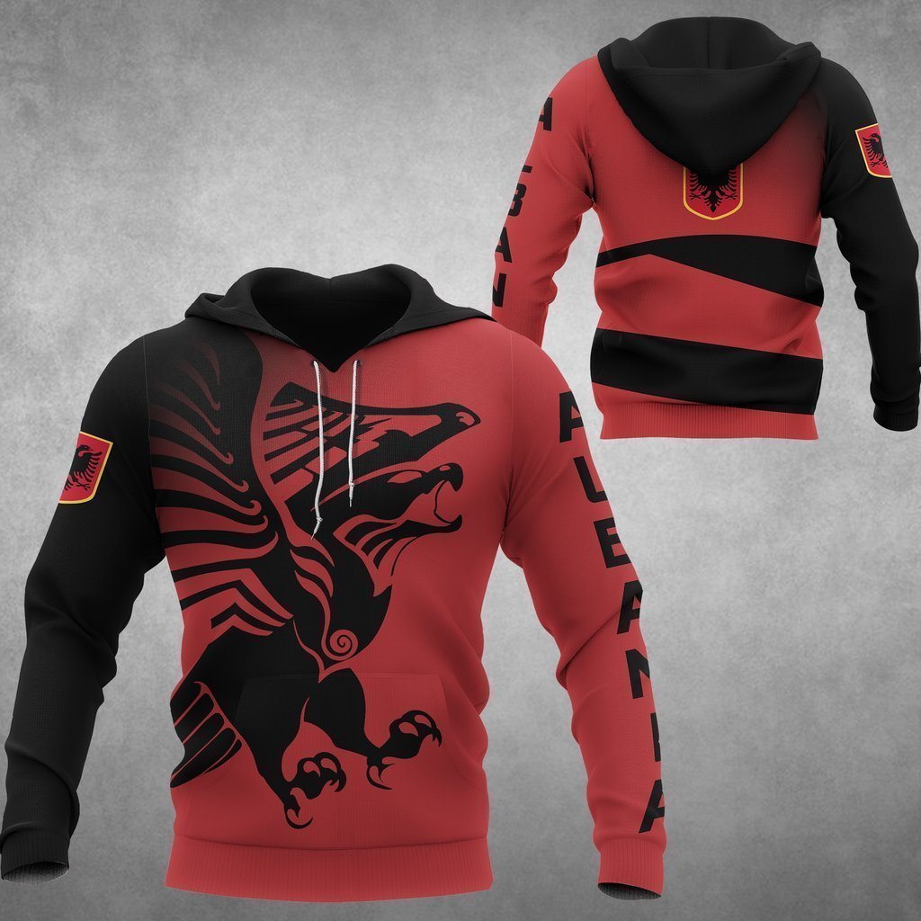 Albania Eagle Hoodies HC1704 - Amaze Style™-Apparel