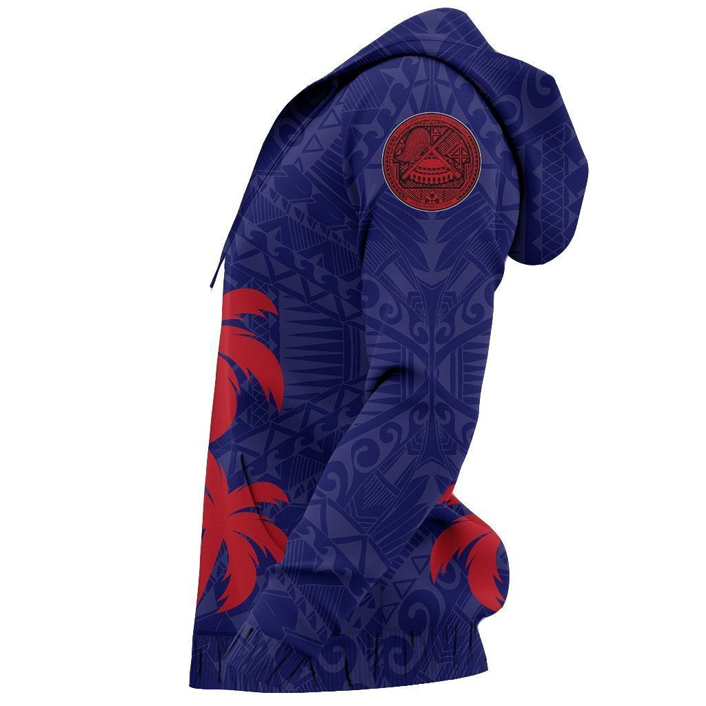 American Samoa Polynesian Hoodie - Coconut Island Version PL - Amaze Style™-Apparel