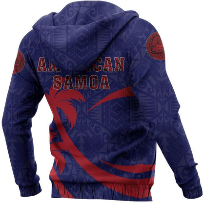 American Samoa Polynesian Hoodie - Coconut Island Version PL - Amaze Style™-Apparel