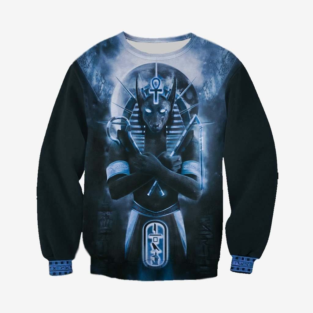 Anubis Blue 3D All Over Printed Clothes - Amaze Style™-Apparel