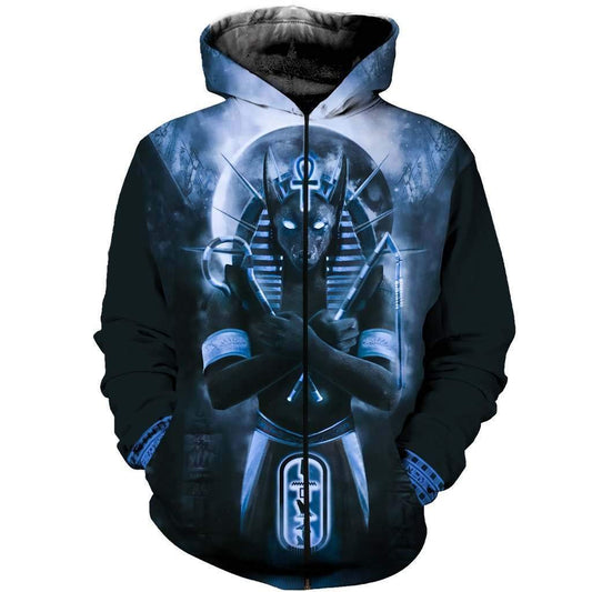 HC3107 Anubis Blue 3D All Over Printed Clothes HC3107 - Amaze Style™-Apparel
