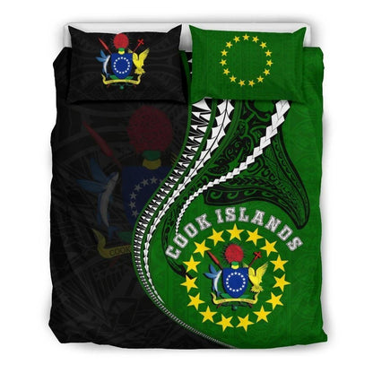 Cook Islands Bedding Set Polynesian Duvet Cover Set Kanaloa Tatau Bedding Set
