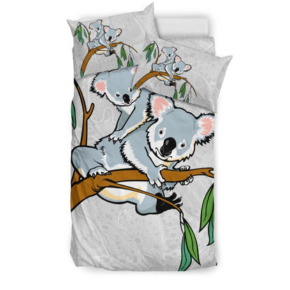 Koala duvet cover - Koala in tree bedding set NN6 - Amaze Style™-BEDDING SETS