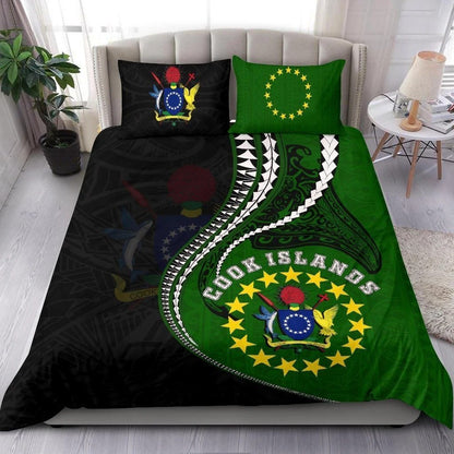 Cook Islands Bedding Set Polynesian Duvet Cover Set Kanaloa Tatau Bedding Set