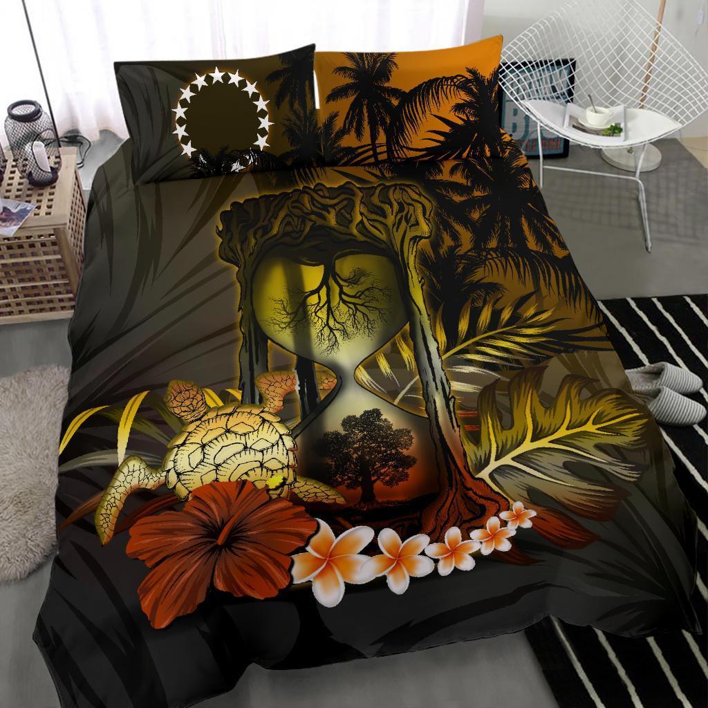 Cook Islands Tree Of Life Hourglass Bedding Set