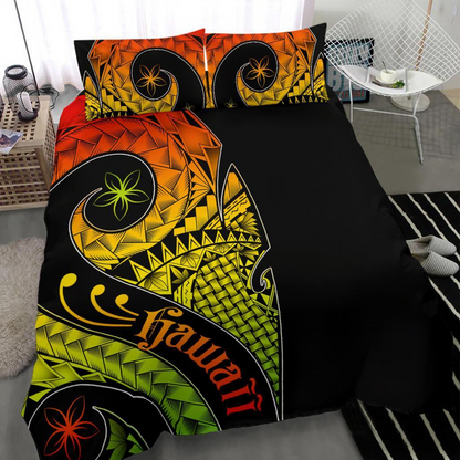 Polynesian Hawaii Patterns Personalised Name 3D Bedding Set
