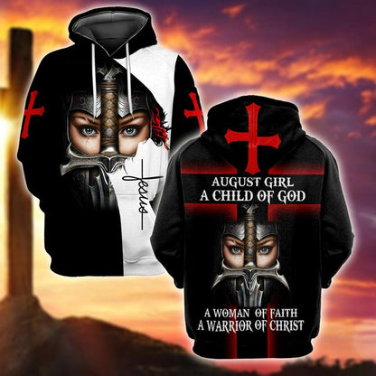 August Girl - I Am A Daughter Of God 3D All Over Printed Shirts For Men and Women TA040205S8