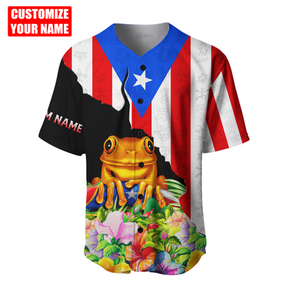Customize Name Puerto Rico 3D All Over Printed Unisex Shirts