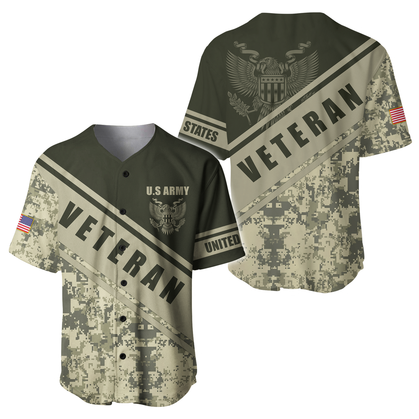 US Army Veteran 3D All Over Printed Shirts