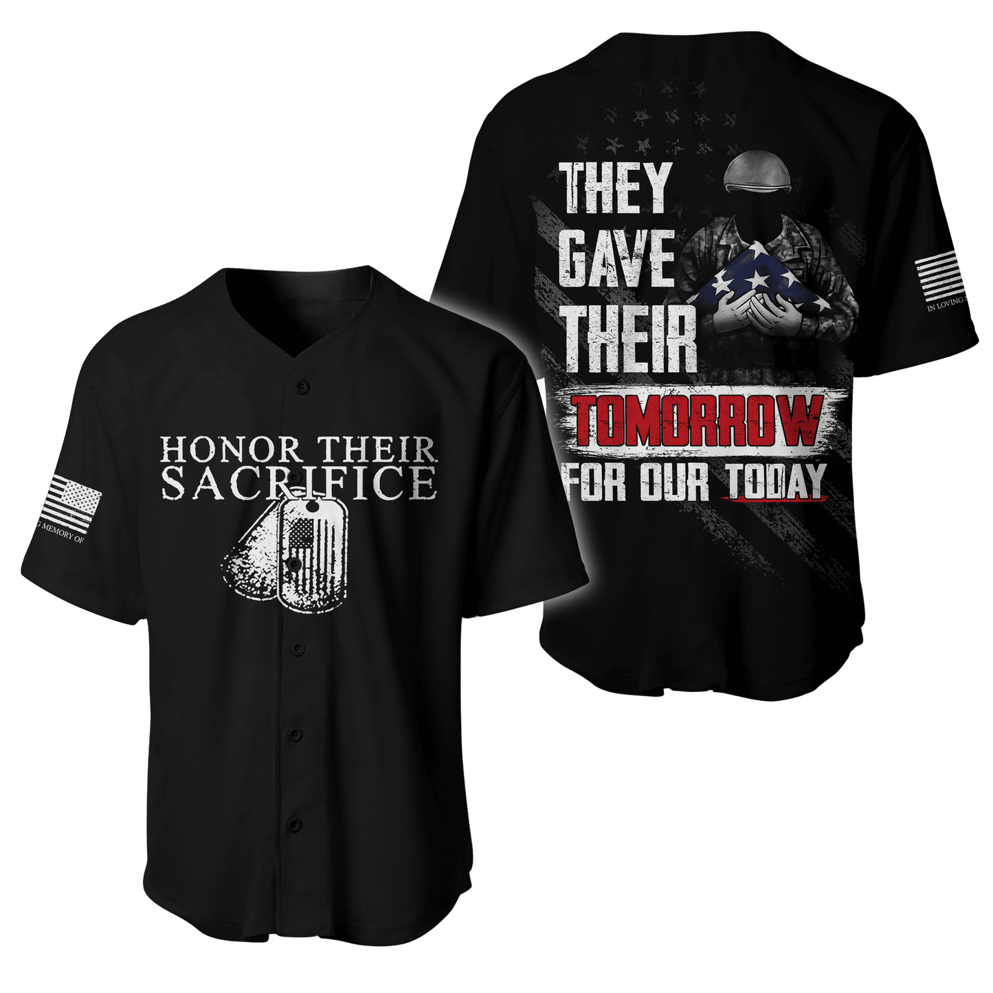 Honor Their Sacrifice Memorial Day 3D All Over Printed Shirts