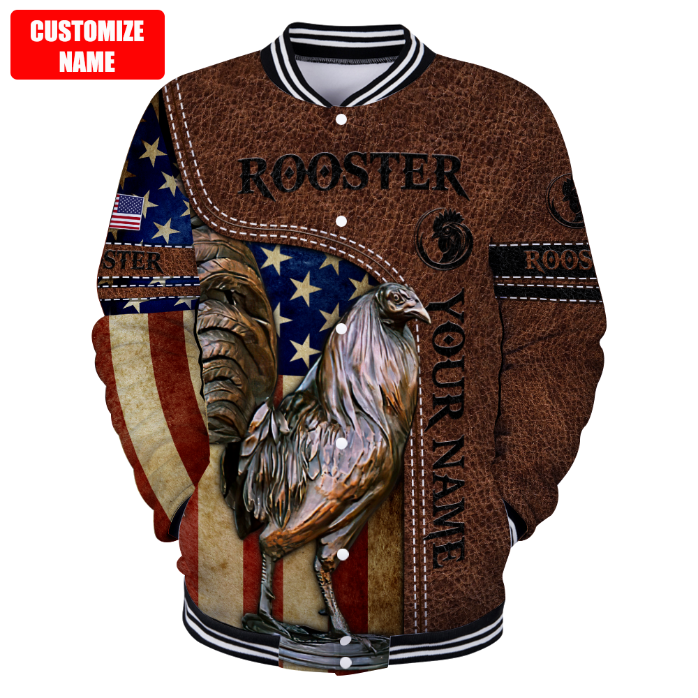 Personalized American Rooster 3D Printed Unisex Shirt