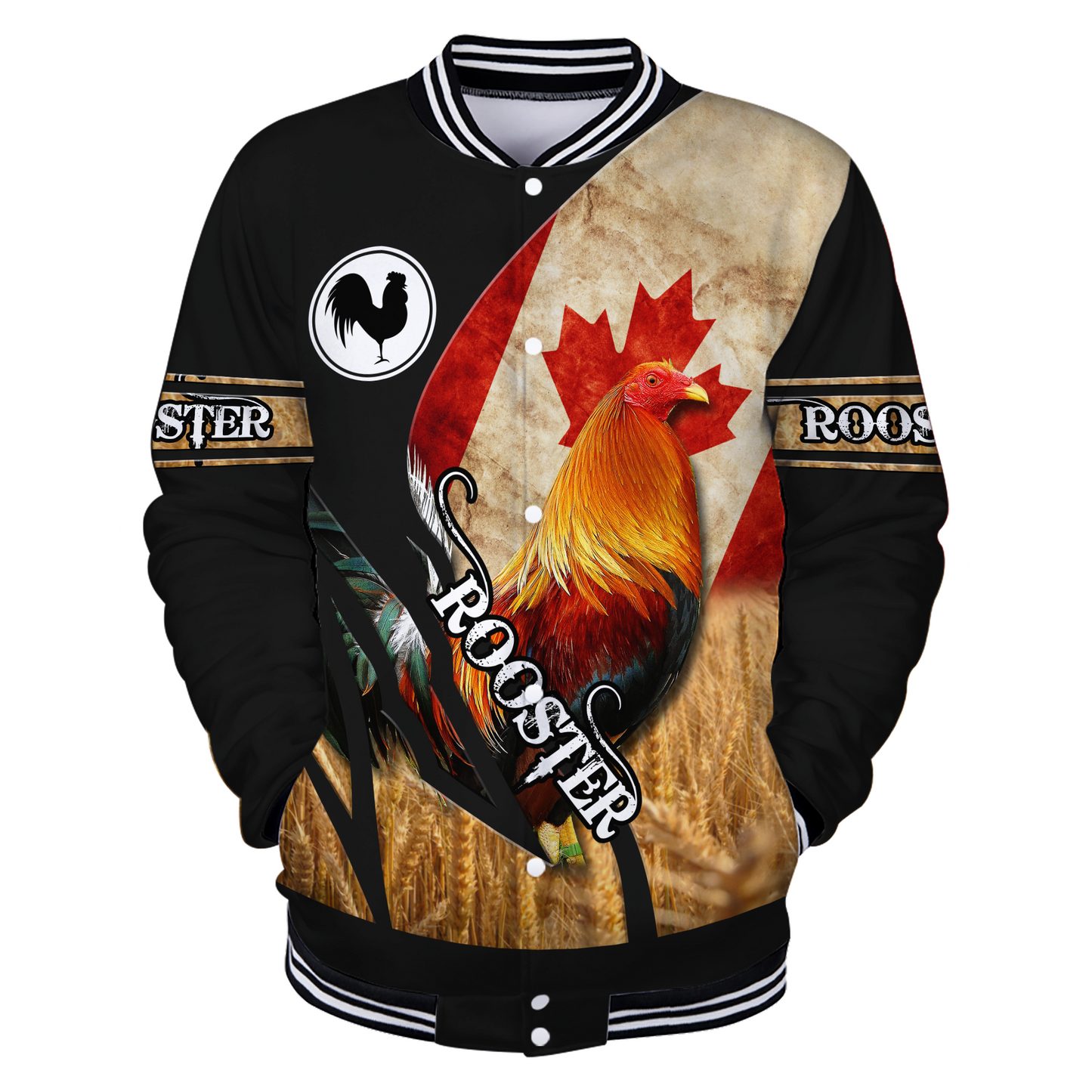 Personalized Canadian Rooster 3D Printed Unisex Shirt