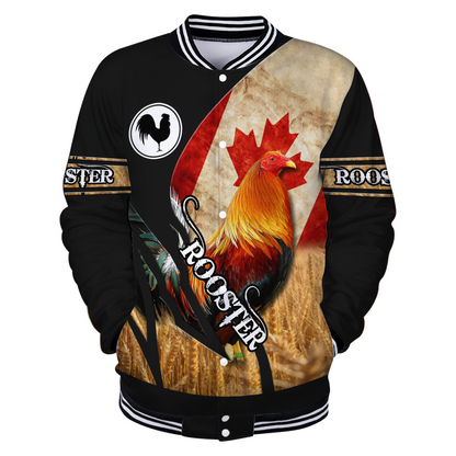 Personalized Canadian Rooster 3D Printed Unisex Shirt