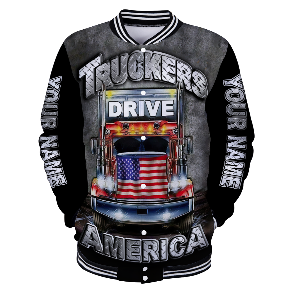Premium Trucker Personalized Name 3D All Over Printed Unisex Shirts