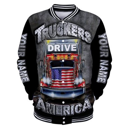 Premium Trucker Personalized Name 3D All Over Printed Unisex Shirts