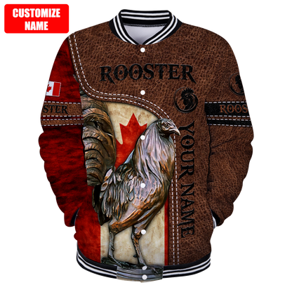 Personalized Canadian Rooster 3D Printed Unisex Shirt