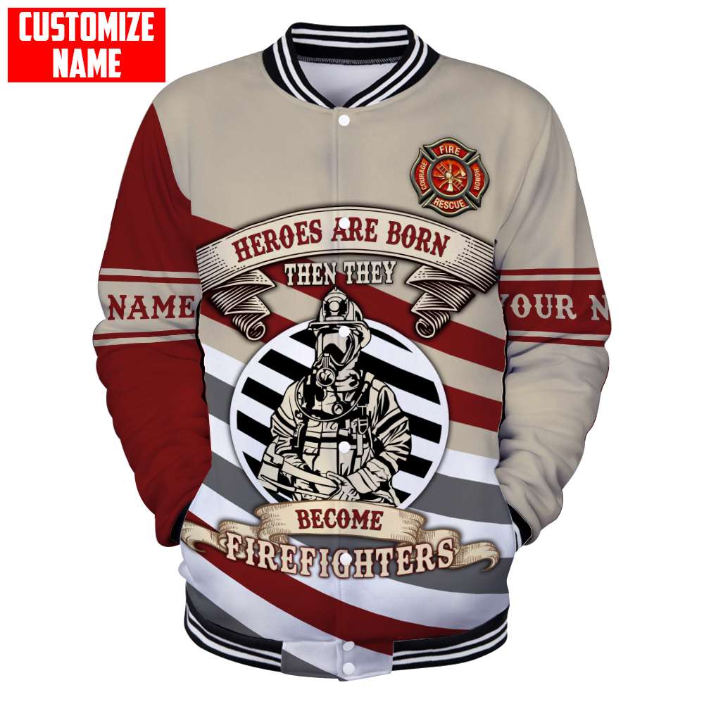 Customize Name Firefighter 3D All Over Printed Unisex Shirts
