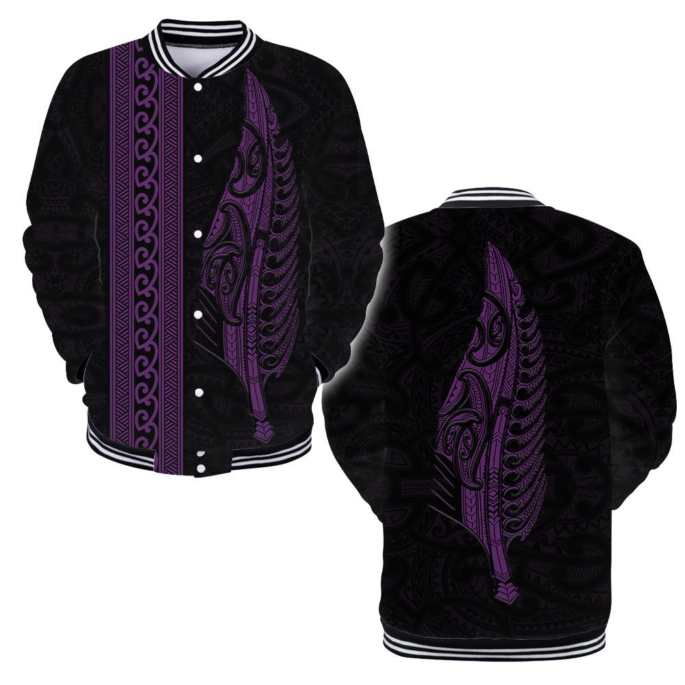 Maori Silver Fern Purple 3D All Over Printed Unisex Shirts
