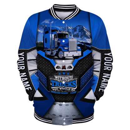Premium Trucker Personalized Name 3D All Over Printed Unisex Shirts