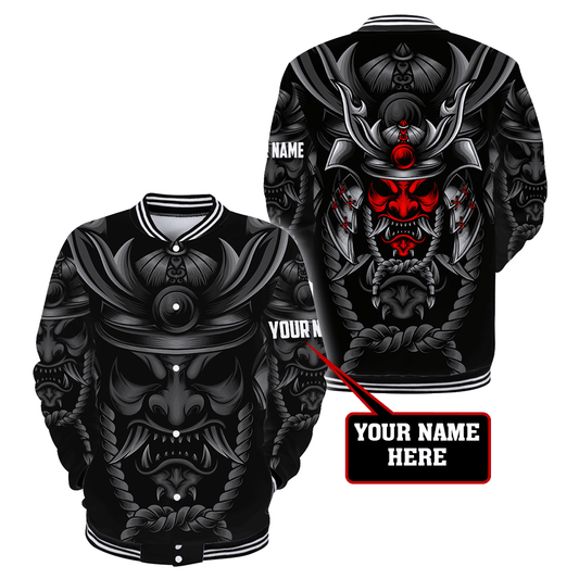 Custom Name Samurai Red Mask 3D All Over Printed Unisex Shirts