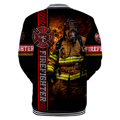 Brave Firefighter Baseball jacket 3D All Over Printed Shirts TNA10132003