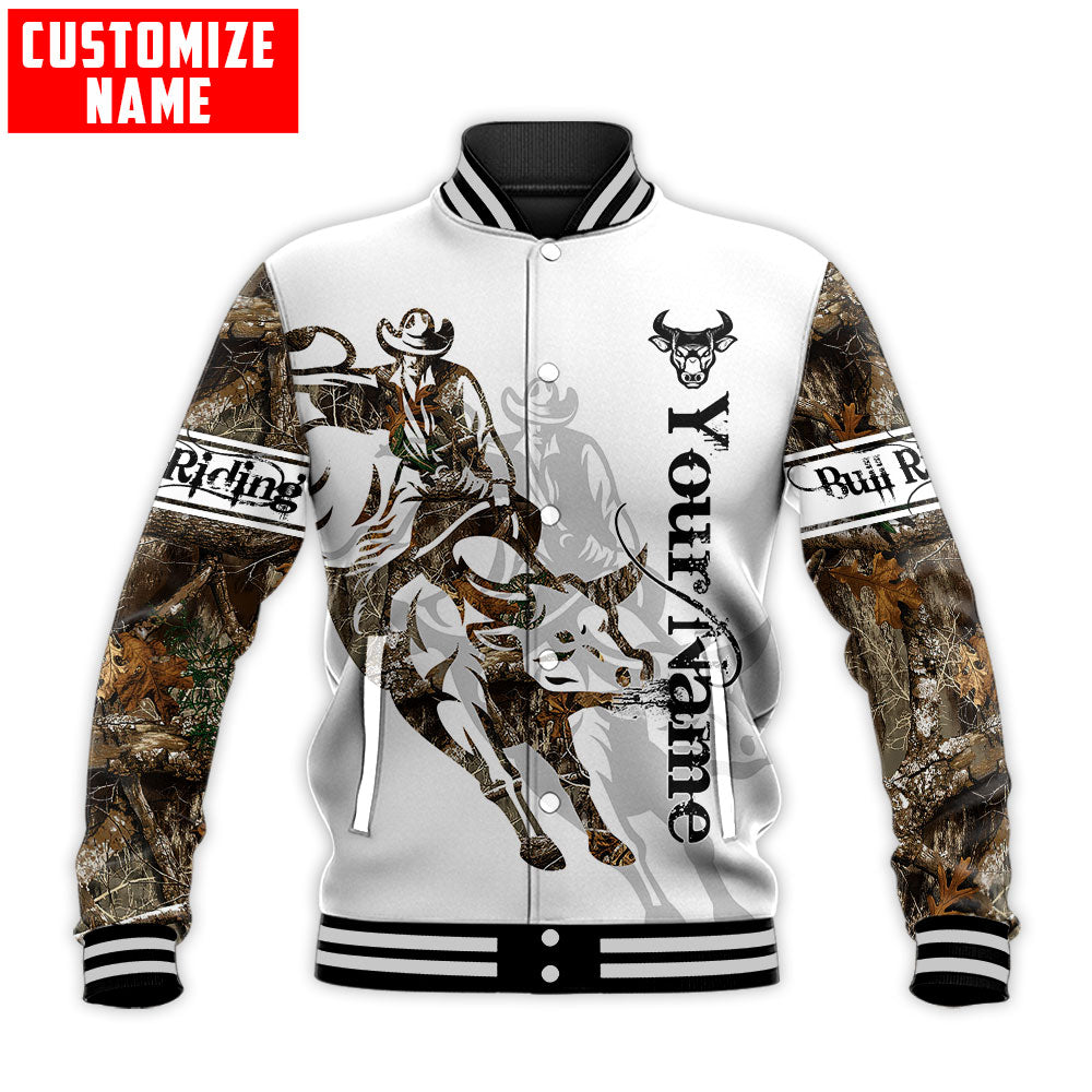 Personalized Name Bull Riding 3D All Over Printed Unisex Shirts Tattoo Ver 2