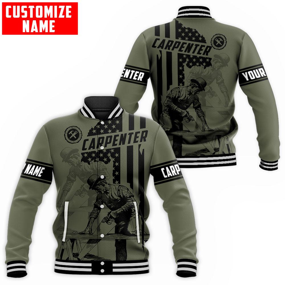 Personalized Name American Carpenter 3D All Over Printed Unisex Shirts Ver 4