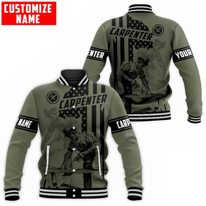 Personalized Name American Carpenter 3D All Over Printed Unisex Shirts Ver 4