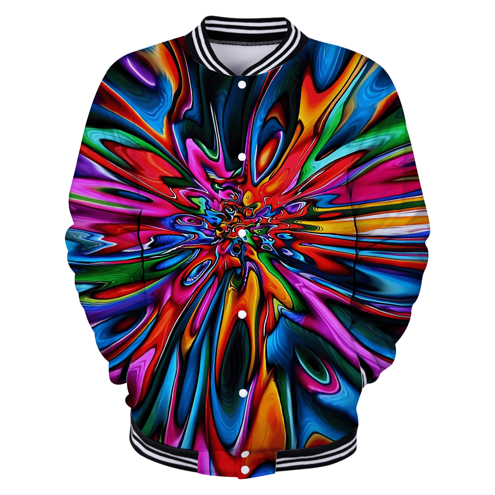 Hippie Baseball jacket 3D All Over Printed Shirts
