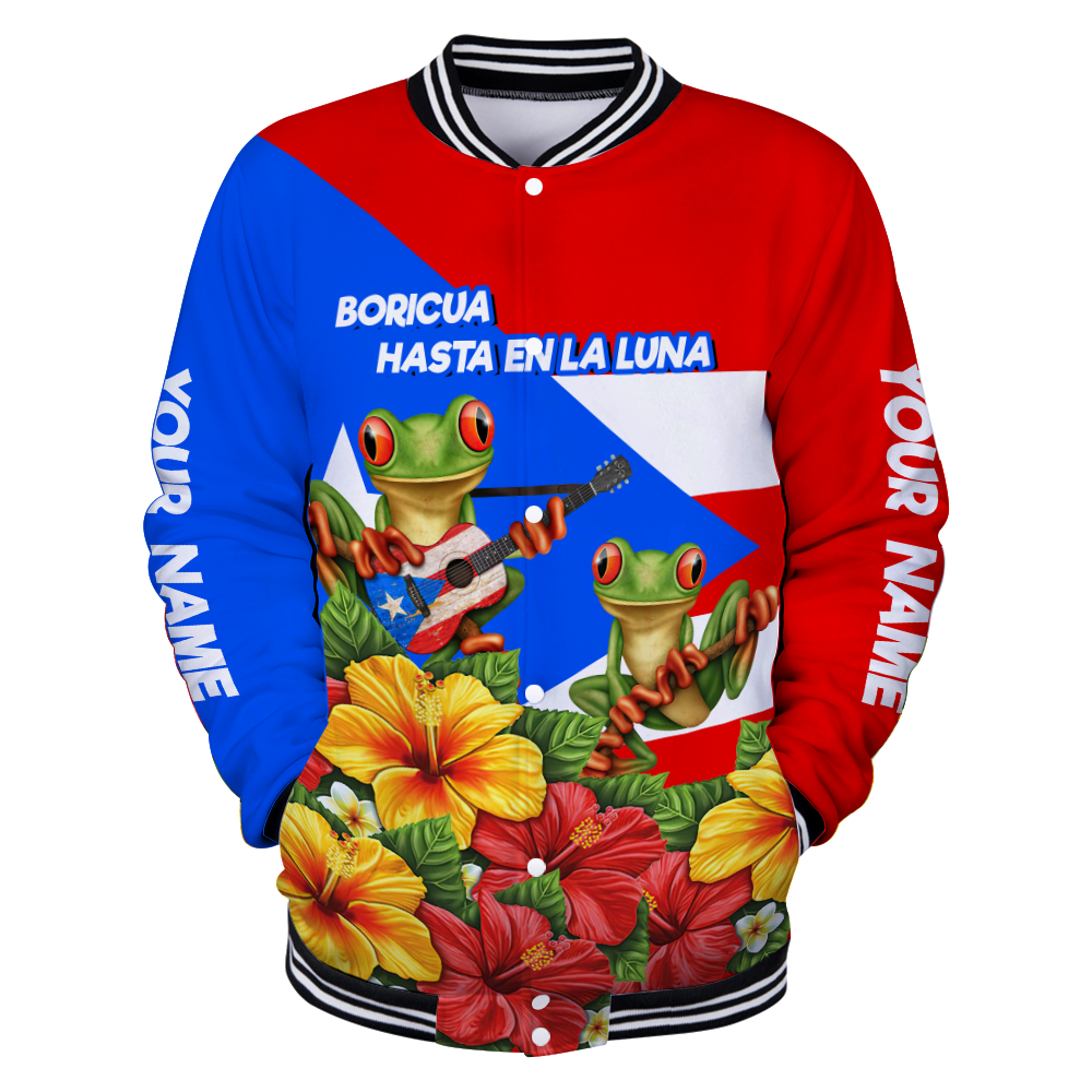 Customize Name  Puerto Rico Baseball jacket 3D All Over Printed Shirts MH24032101.S1