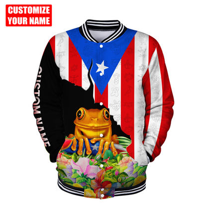 Customize Name Puerto Rico 3D All Over Printed Unisex Shirts