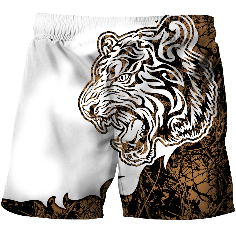 The Tiger Brown Camo Tattoo 3D All Over Printed Shirts For Men and Women JJW17082003S